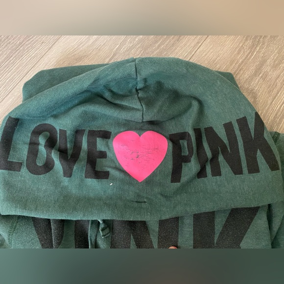 Victoria’s Secret PINK, size M, green sweatshirt - Picture 3 of 3